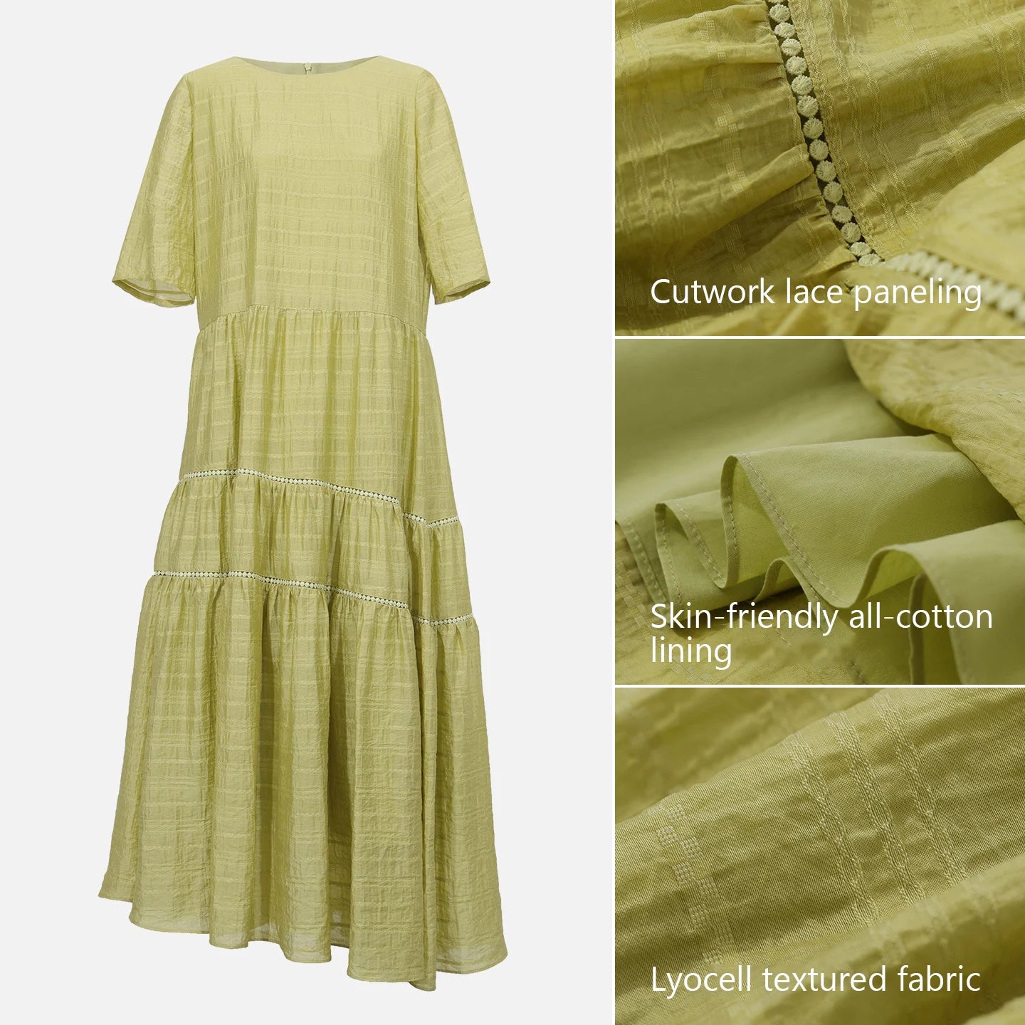 Elegantes Damen Kleid Mit Asymmetrischem Saum Büro