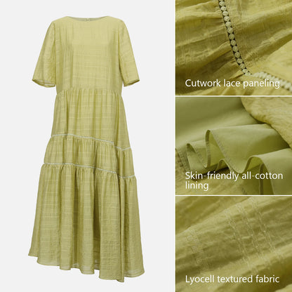 Elegantes Damen Kleid Mit Asymmetrischem Saum Büro
