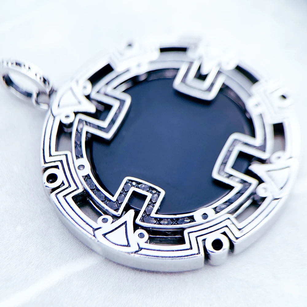 Damen-Charm-Anhänger Amulett magisch Natur Glück aus Sterlingsilber