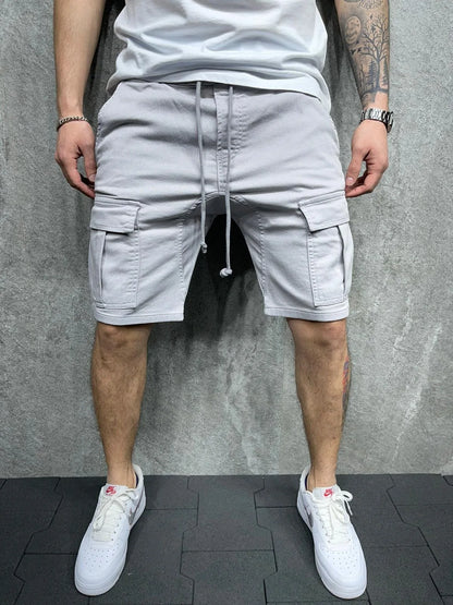 Sommerliche Herren-Shorts mit mehreren Taschen – lockerer Schnitt für Outdoor und Freizeit