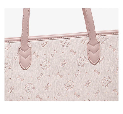 Damen Schultertasche Aus PVC-Leder Mit Großer Kapazität Im Alltag