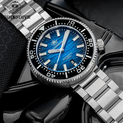 Herren-Profi-Taucheruhr mit 1000 m Wasserdichtigkeit und NH35A
