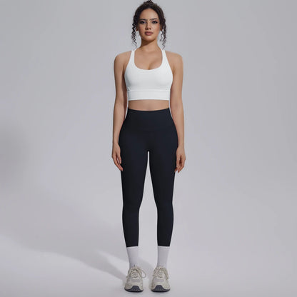 Yoga Set Für Frauen Mit Crossback Top Und Hochtaillierter Hose