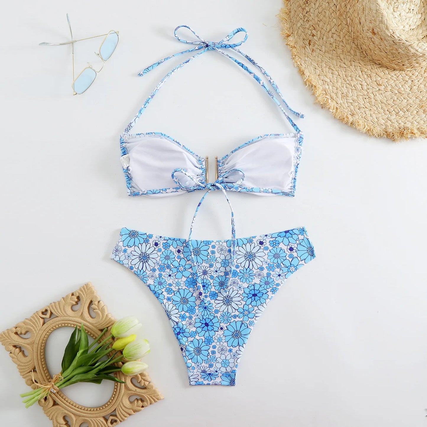 Sexy Push-Up-Bikini-Set für Damen – Brasilianischer Stil für Strand und Pool