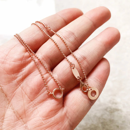 Damen-Halskette Charm-Kette rund Roségold Winter romantisch aus Sterlingsilber