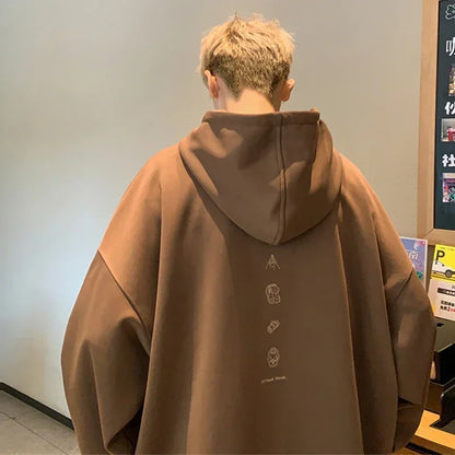 Herbst Cartoon Grafik Druck Hoodies Für Männer Neu in Brief Mit Kapuze Sweatshirts frauen Baumwolle Fleece Y2K Streetwear Hoody Kleidung