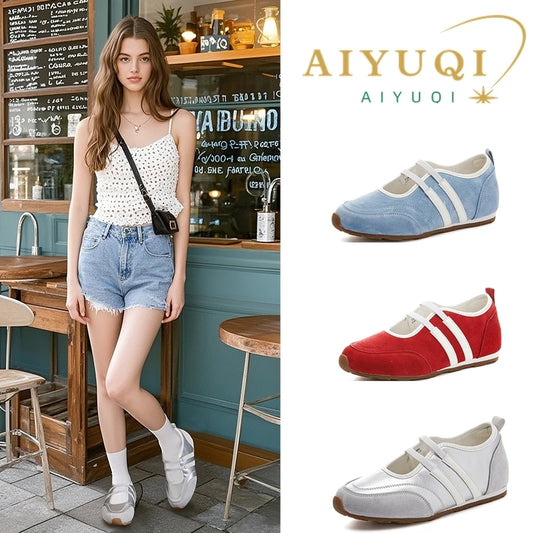 AIYUQI Damen Mary Jane Ballet Flats Rutschfest