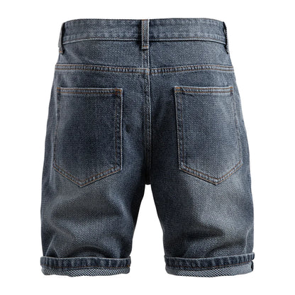 Retro-Denim Shorts Aus Baumwollmischung | Lässige Streetwear