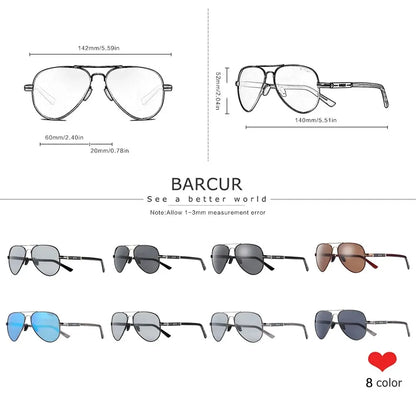 Sonnenbrille Pilot polarisiert UV400 Fahren Angeln Herren