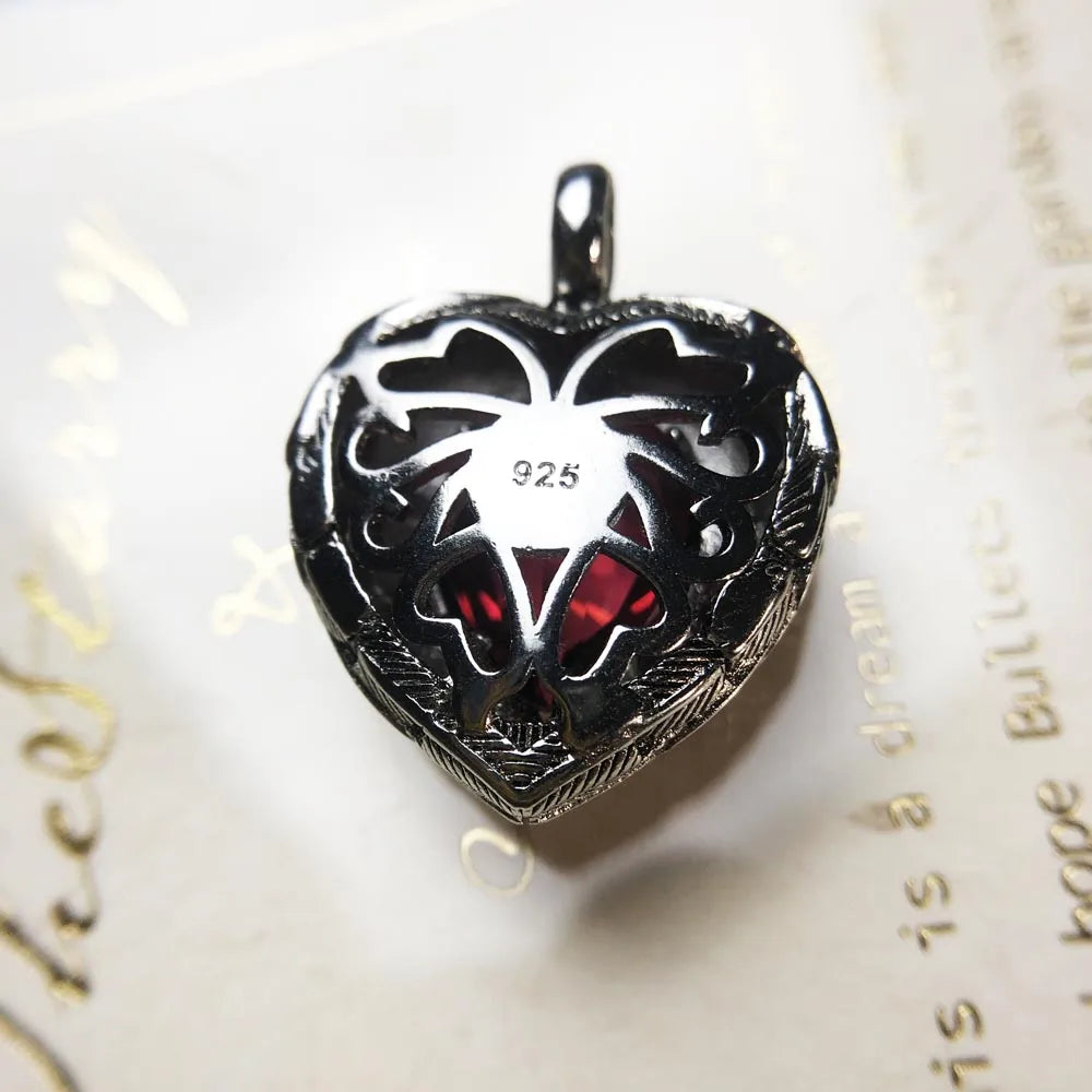 Damen-Charm-Anhänger Schlüssel Schlange Herz II aus Sterlingsilber