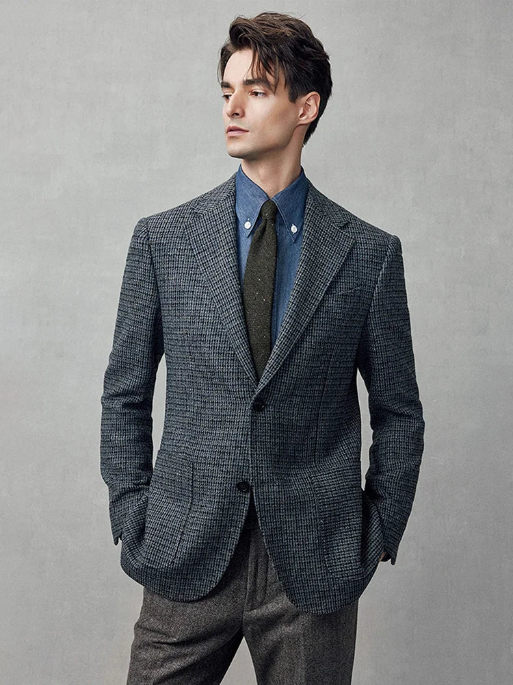 Eleganter Herrenanzug in Schwarz mit Blazer, Weste und Hose – ideal für Hochzeiten, Partys und den täglichen Business-Look, auch in großen Größen erhältlich.