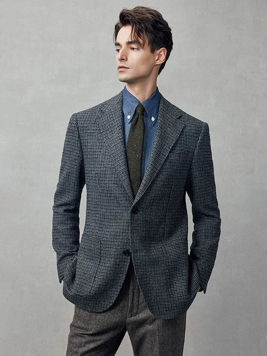 Eleganter Herrenanzug in Schwarz mit Blazer, Weste und Hose – ideal für Hochzeiten, Partys und den täglichen Business-Look, auch in großen Größen erhältlich.