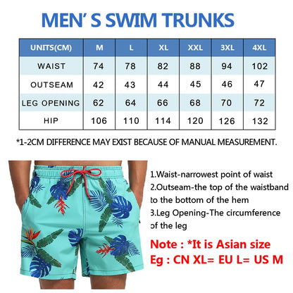 Kurze Herren-Badeshorts für Surfen und Sport – ideal für Strand und Schwimmen