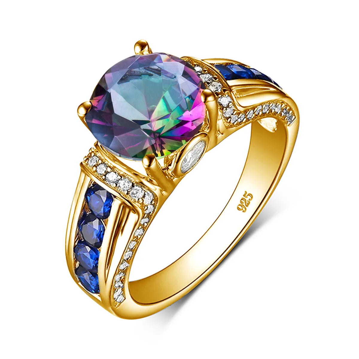 Mysticscher Topaz Gold Ring für Damen