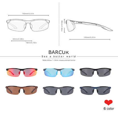 Sonnenbrille Sport Textur UV400 polarisiert Radfahren Blendschutz