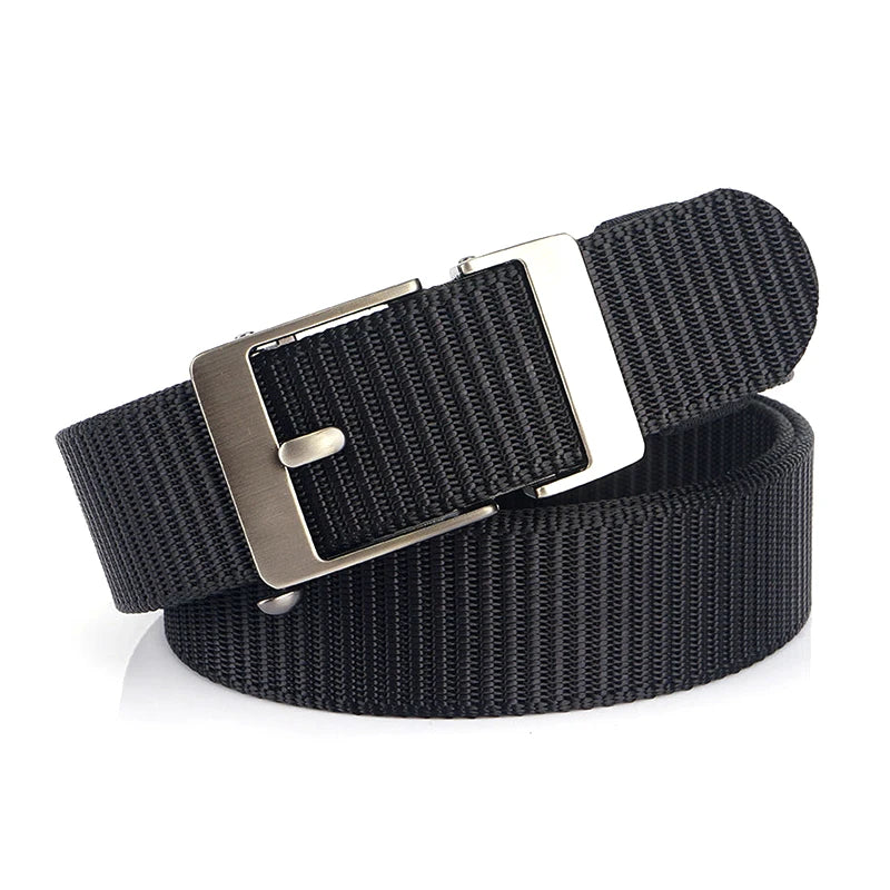 Herren-Gürtel aus Nylon 3,4 cm Breite mit Automatikverschluss für Outdoor-Wandern