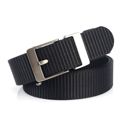 Herren-Gürtel aus Nylon 3,4 cm Breite mit Automatikverschluss für Outdoor-Wandern