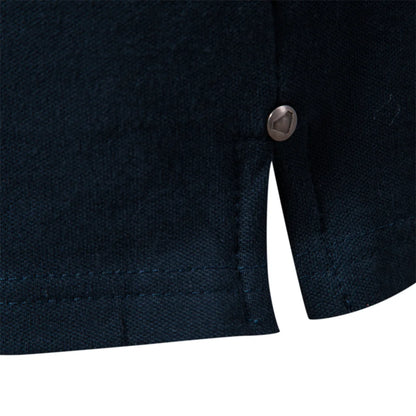 Premium Herren Poloshirt Aus Baumwolle Mit Kontrastakzent
