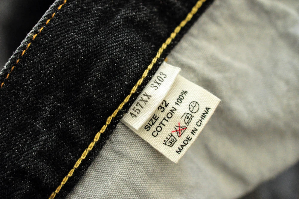 Herren Jeans aus Denim im Distressed Look mit gerader Passform