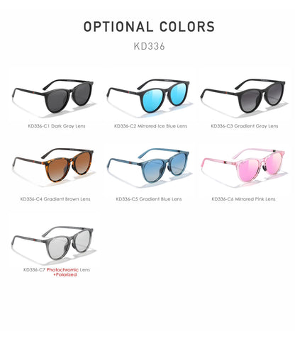 Damen-Sonnenbrille oval Vintage polarisiert Metallscharnier elegant