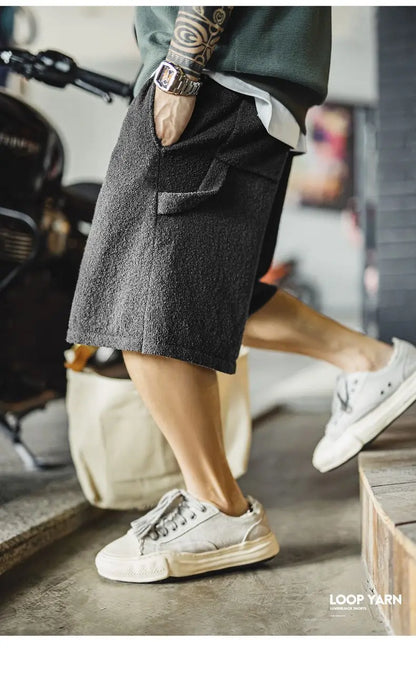Herren Shorts im lässigen Stil mit elastischem Bund und Taschen