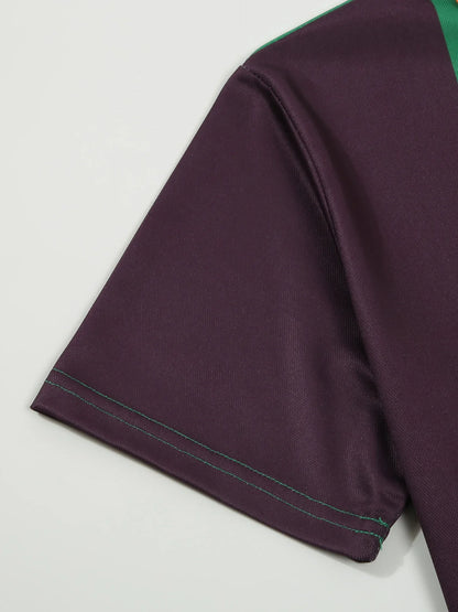 Sommerliches Polohemd mit Farbblock-Design und atmungsaktivem, bequemem Kurzarm – ideal für legere Anlässe