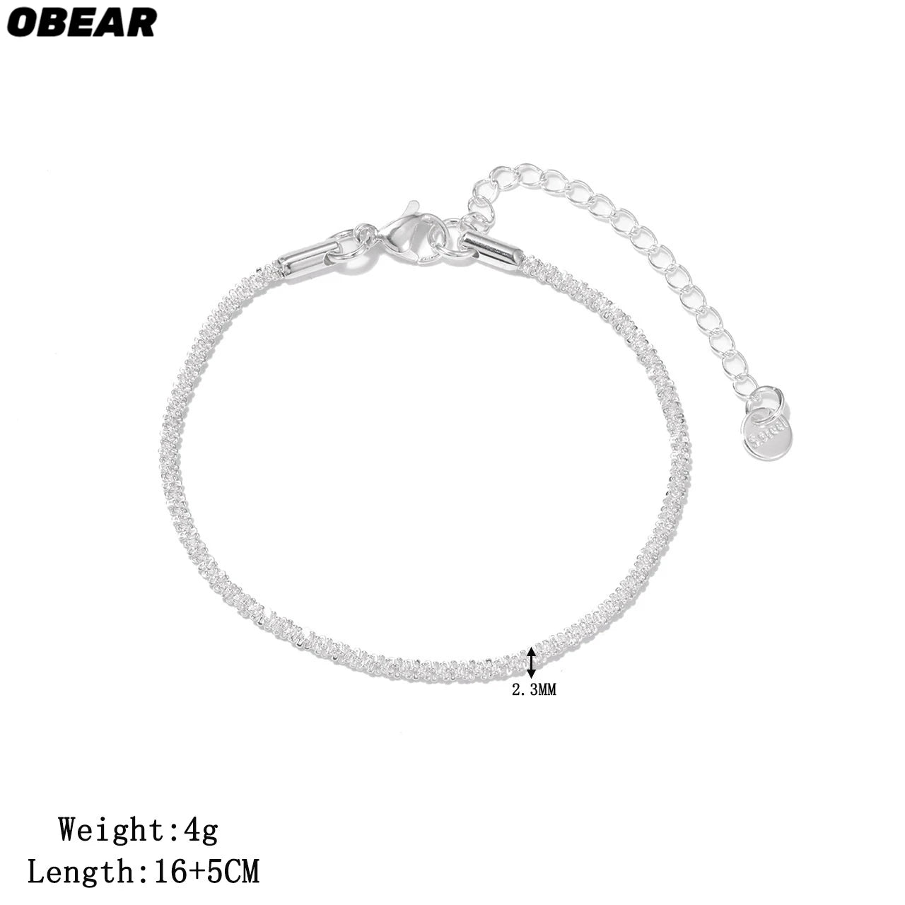 Damen-Kettenarmband funkelnd aus Edelstahl