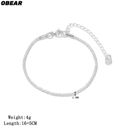 Damen-Kettenarmband funkelnd aus Edelstahl