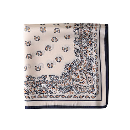 Damen Seidenschal 53cm Pferdprint Haarband Halstuch Büro Hijab Geschenk B