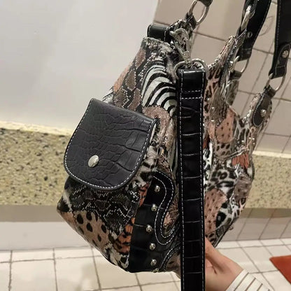 Damen-Handtasche aus Kunstleder Top-Griff mit Mehrfachfächern und Smartphonefach Alltag und Freizeit