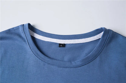 Herren T-Shirt aus 100 Prozent Baumwolle mit kurzem Patchwork-Design