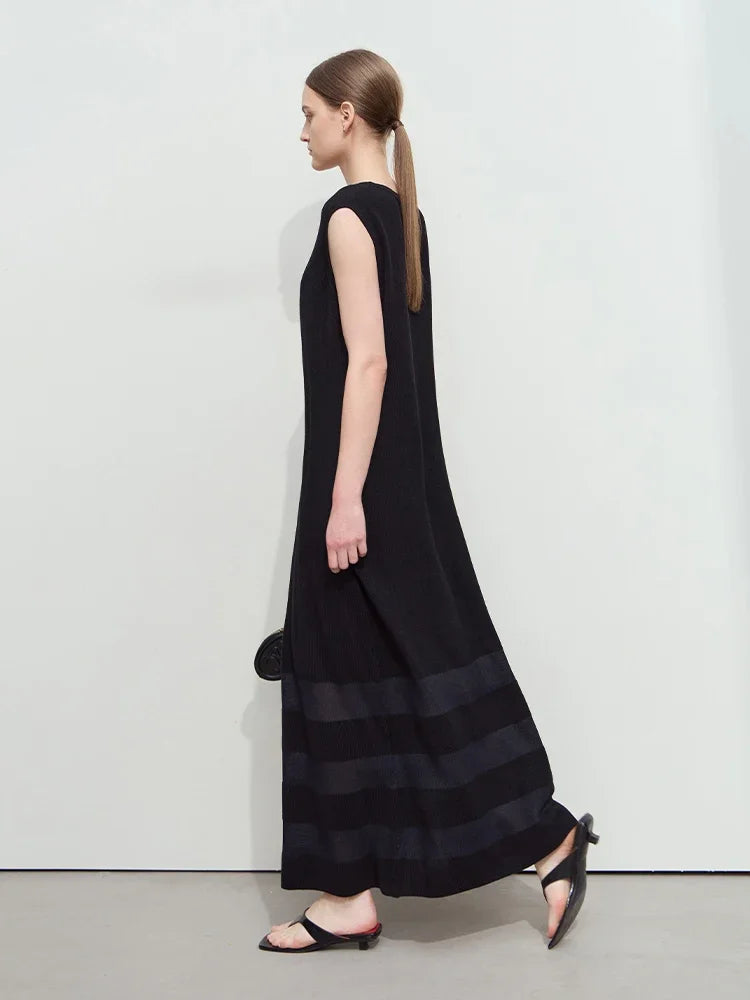Modisches Damen Strickkleid Ärmellos Für Beruf Und Freizeit