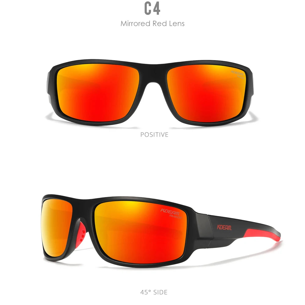 Sonnenbrille Sport polarisiert Cat.3 Druckmuster Rahmen Herren