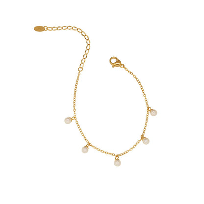 Damen-Charm-Armband mit Glasperle im Ozean-Stil