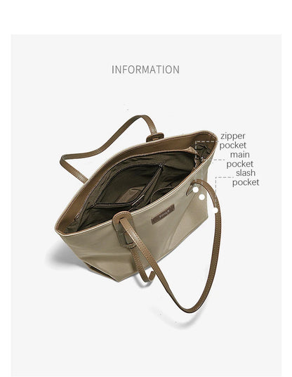 Damen Tote Bag aus weichem PU-Leder mit großem Fassungsvermögen