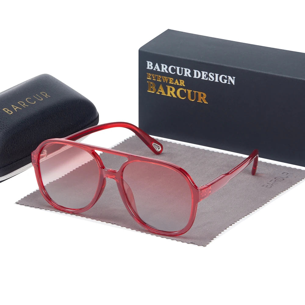 Damen-Sonnenbrille quadratisch 70er Retro Polaroid photochrom UV400