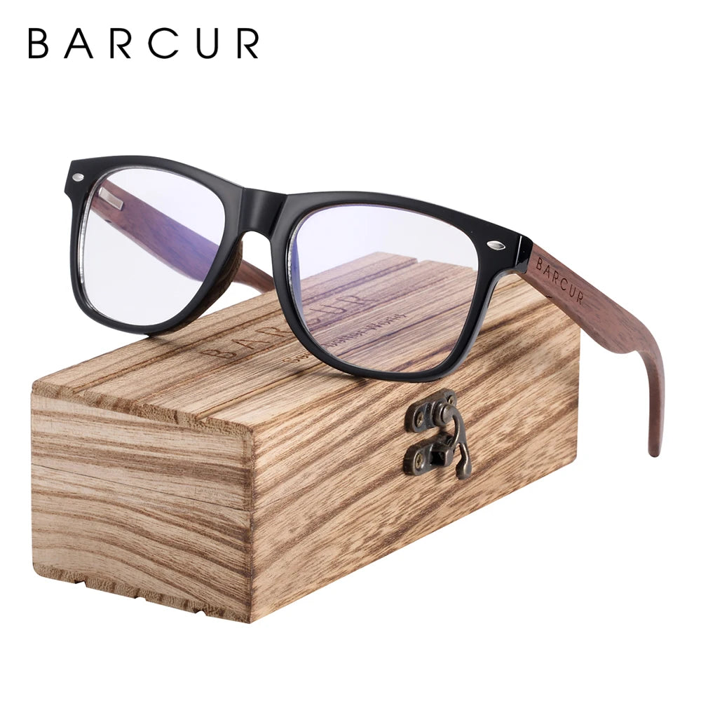 Sonnenbrille Holz Walnuss schwarz polarisiert UV400 Original-Etui Herren