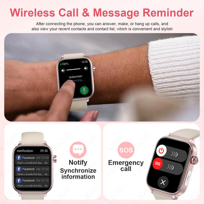 Damen und Herren Mikro-Smartwatch mit EKG und Gesundheitsfunktionen