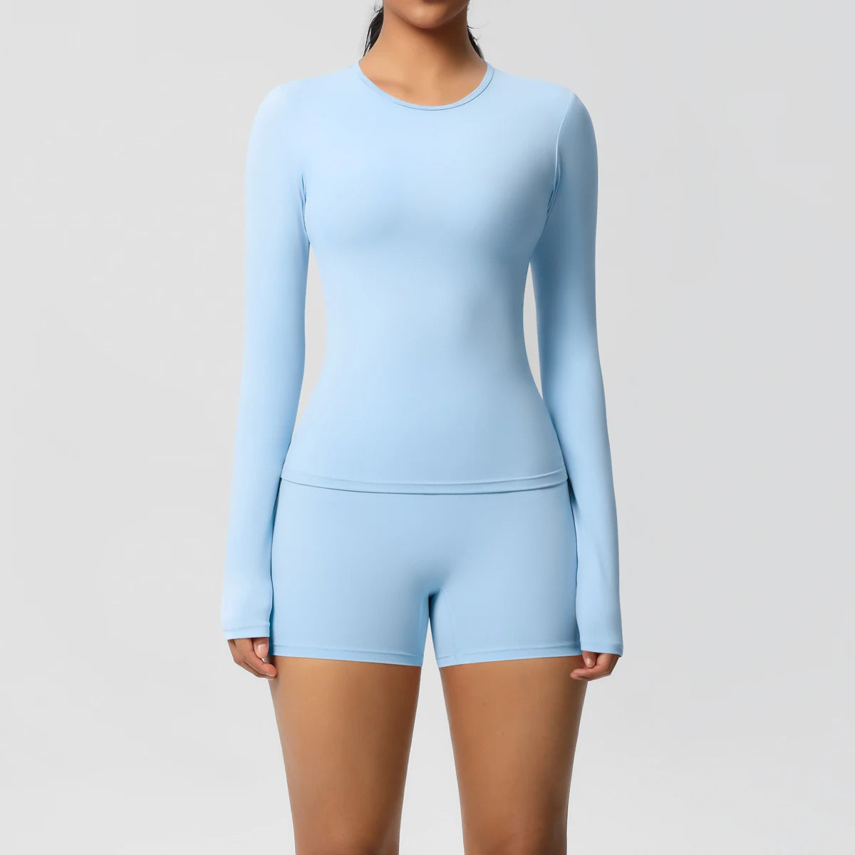 Frauen Yoga Set Schnell Trocknend Nylon Spandex Sport