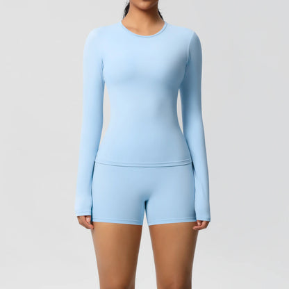 Frauen Yoga Set Schnell Trocknend Nylon Spandex Sport