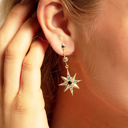 Damen-Schmuckset Sterne und Mond Böhmen aus Sterlingsilber