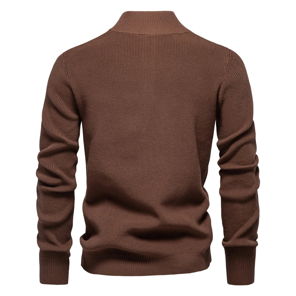 Herren Pullover im lässigen Stil mit Rollkragen für Herbst und Winter