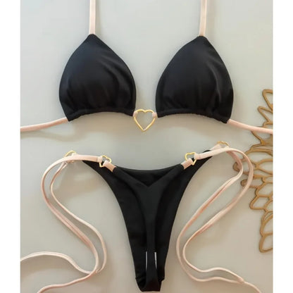 Sexy Push-Up-Bikini-Set für Damen mit brasilianischem Schnitt – ideal für Strand und Pool