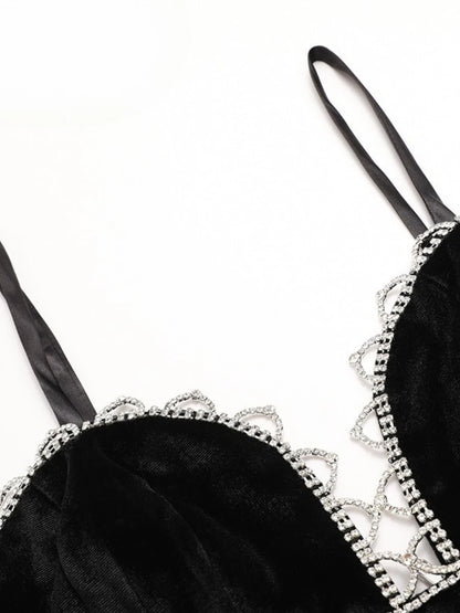 Elegantes Damen-Zweiteiler-Set mit V-Ausschnitt, langen Ärmeln und Perlenverzierung – Patchwork-Top mit Knöpfen und hoch taillierte Hose