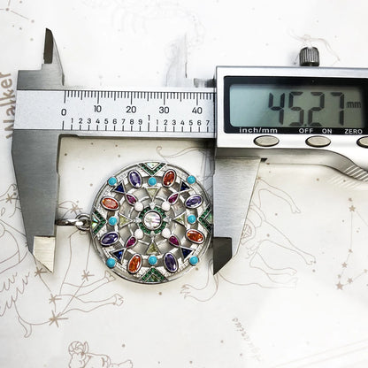 Damen-Charm-Anhänger Amulett magisch Natur Glück aus Sterlingsilber