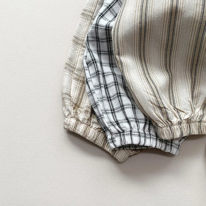 Kinder Hosen im dünnen Stil mit kariertem Design für den Sommer