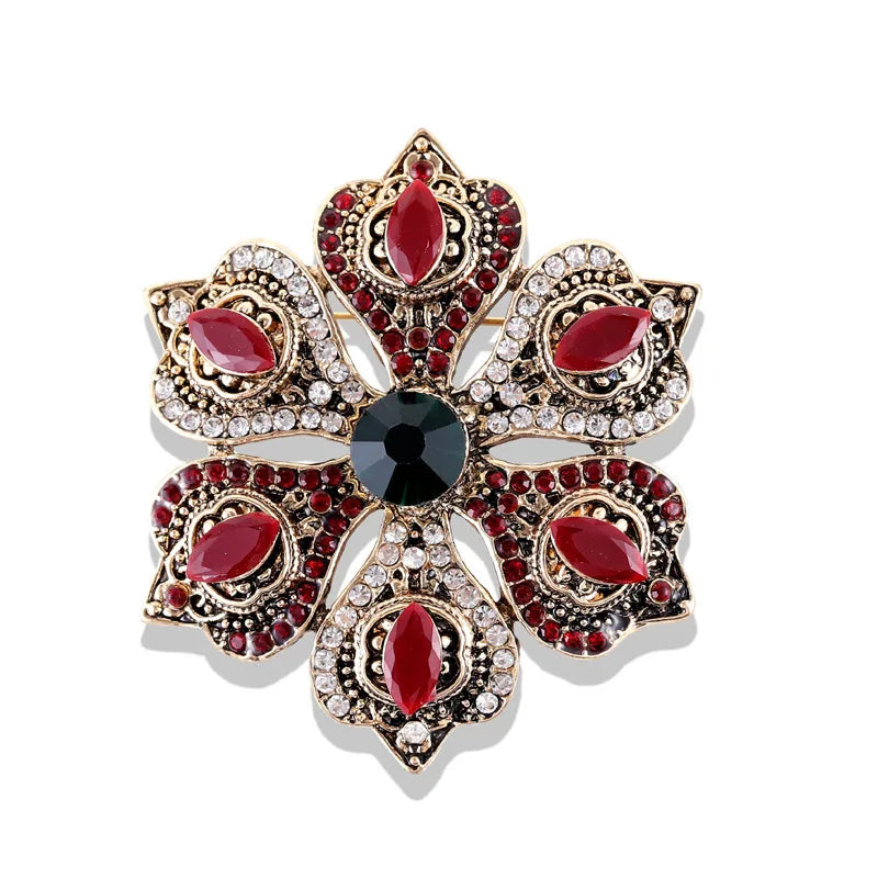 Brosche Metall Barock Vintage Retro Palast Revers Pin Unisex Party