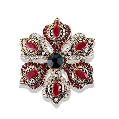 Brosche Metall Barock Vintage Retro Palast Revers Pin Unisex Party