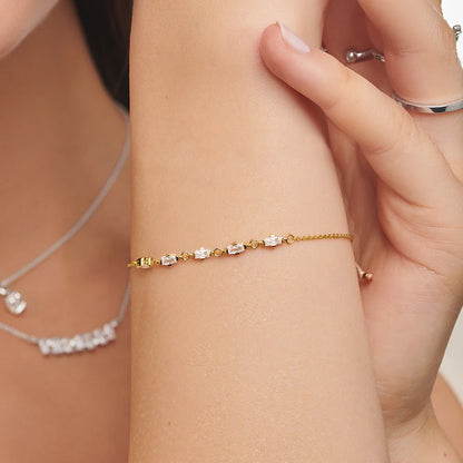 Damen-Armband Modern Touch Gliederkette klassisch aus Sterlingsilber