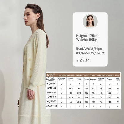 Damen-Strickjacke V-Ausschnitt Raglan asymmetrisch französisch locker Herbst